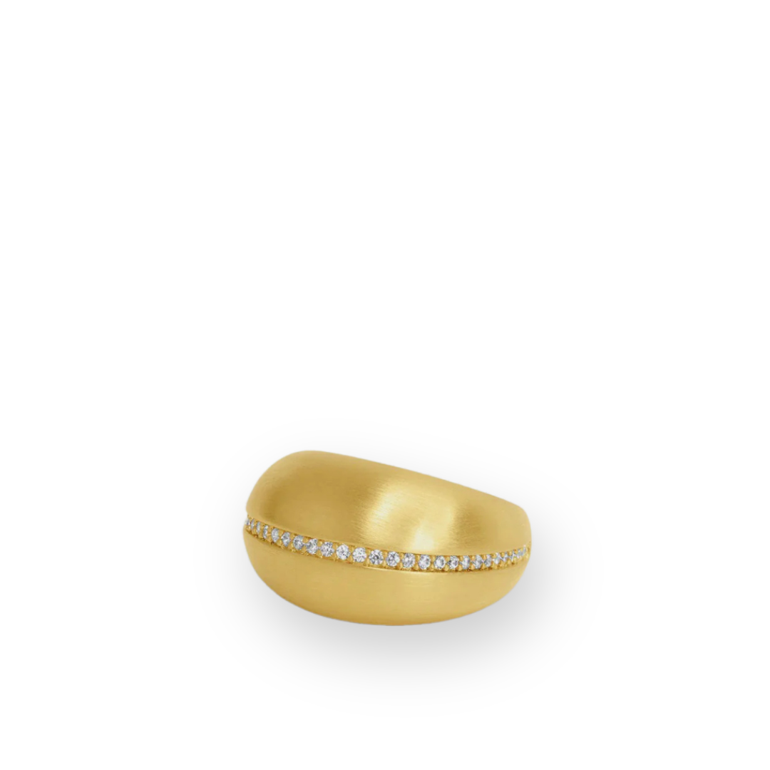 DEAN DAVIDSON - PETIT PAVE STATEMENT RING IN GOLD