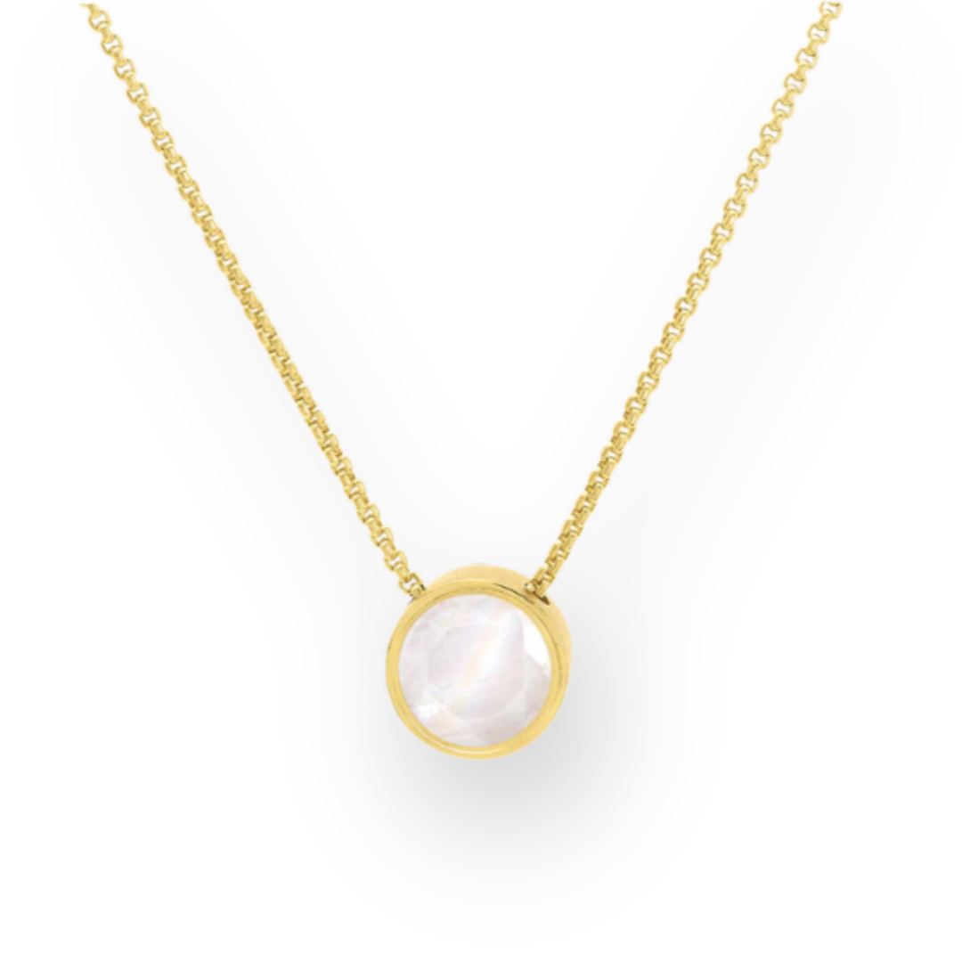 DEAN DAVIDSON - SIGNATURE MIDI KNOCKOUT PENDANT IN MOONSTONE/GOLD