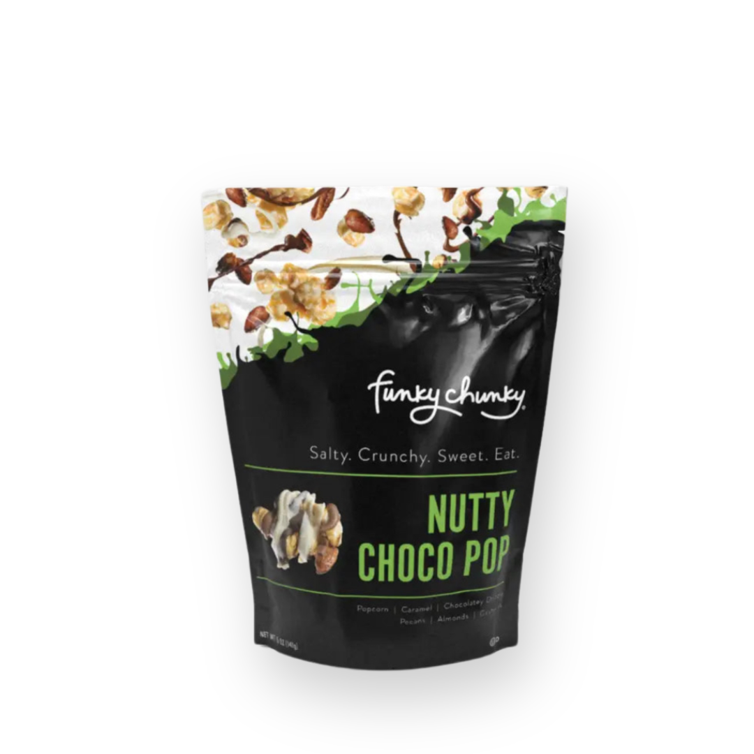 FUNKY CHUNKY - GOURMET POPCORN IN NUTTY CHOCO POP - 5OZ