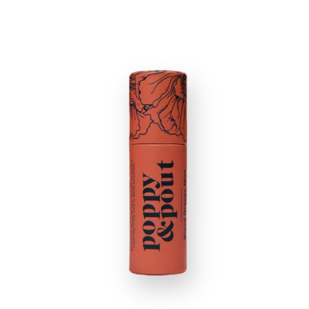 POPPY & POUT - LIP BALM IN BLOOD ORANGE MINT