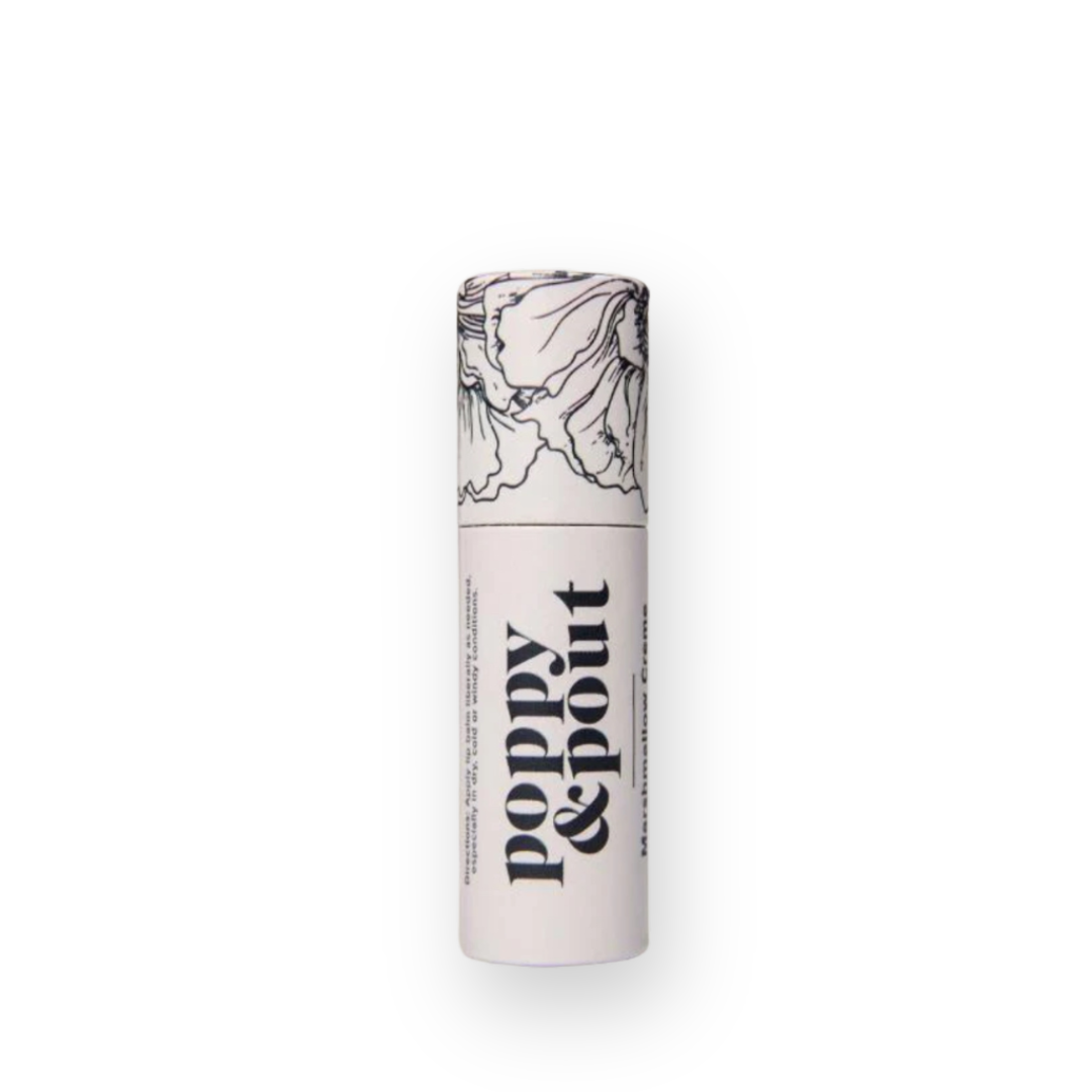 POPPY & POUT - LIP BALM IN MARSHMALLOW CREME