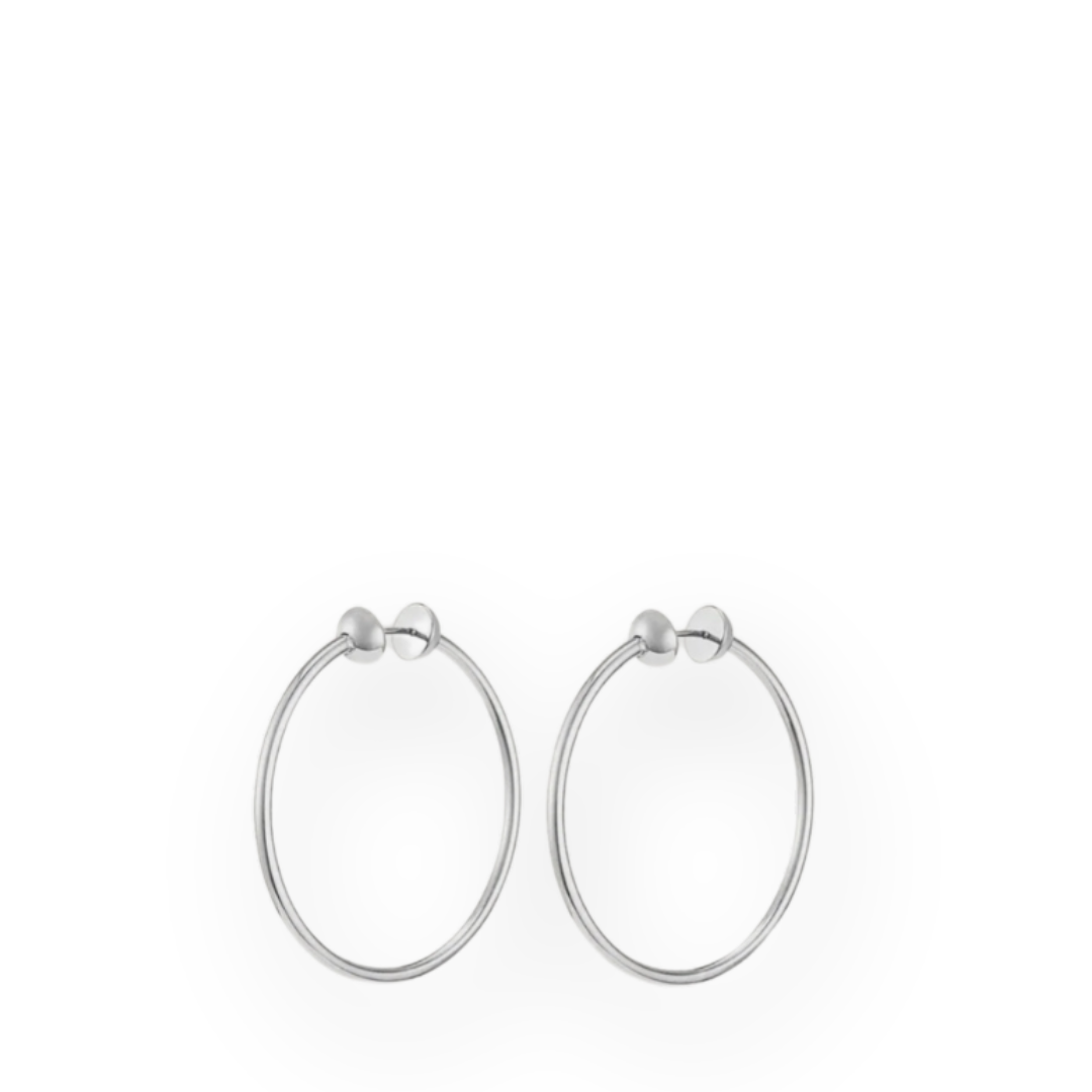 JENNY BIRD - ICON HOOPS SMALL IN SILVER