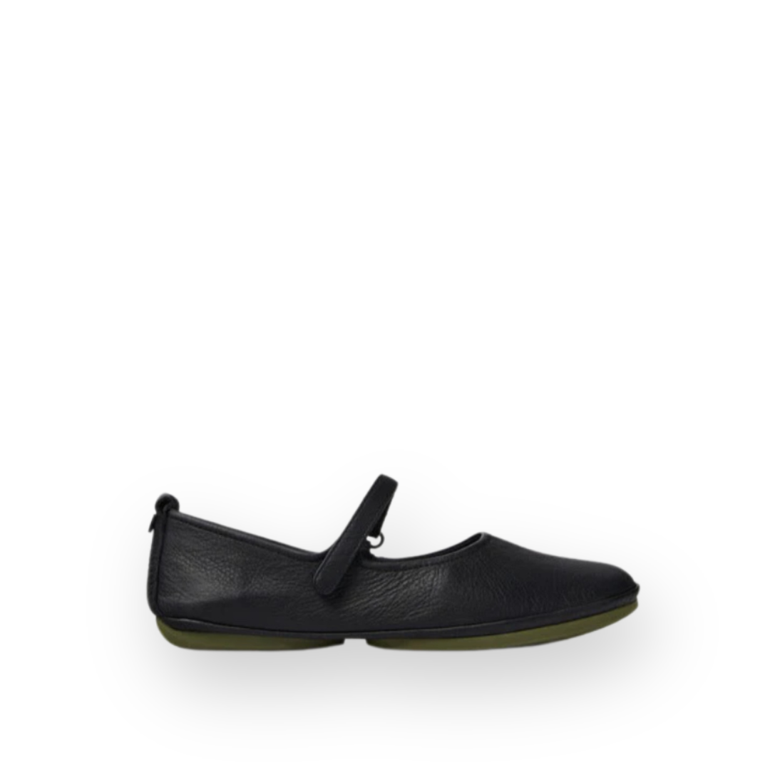 CAMPER - RIGHT MARY-JANE FLAT K201365-021 IN BLACK LEATHER