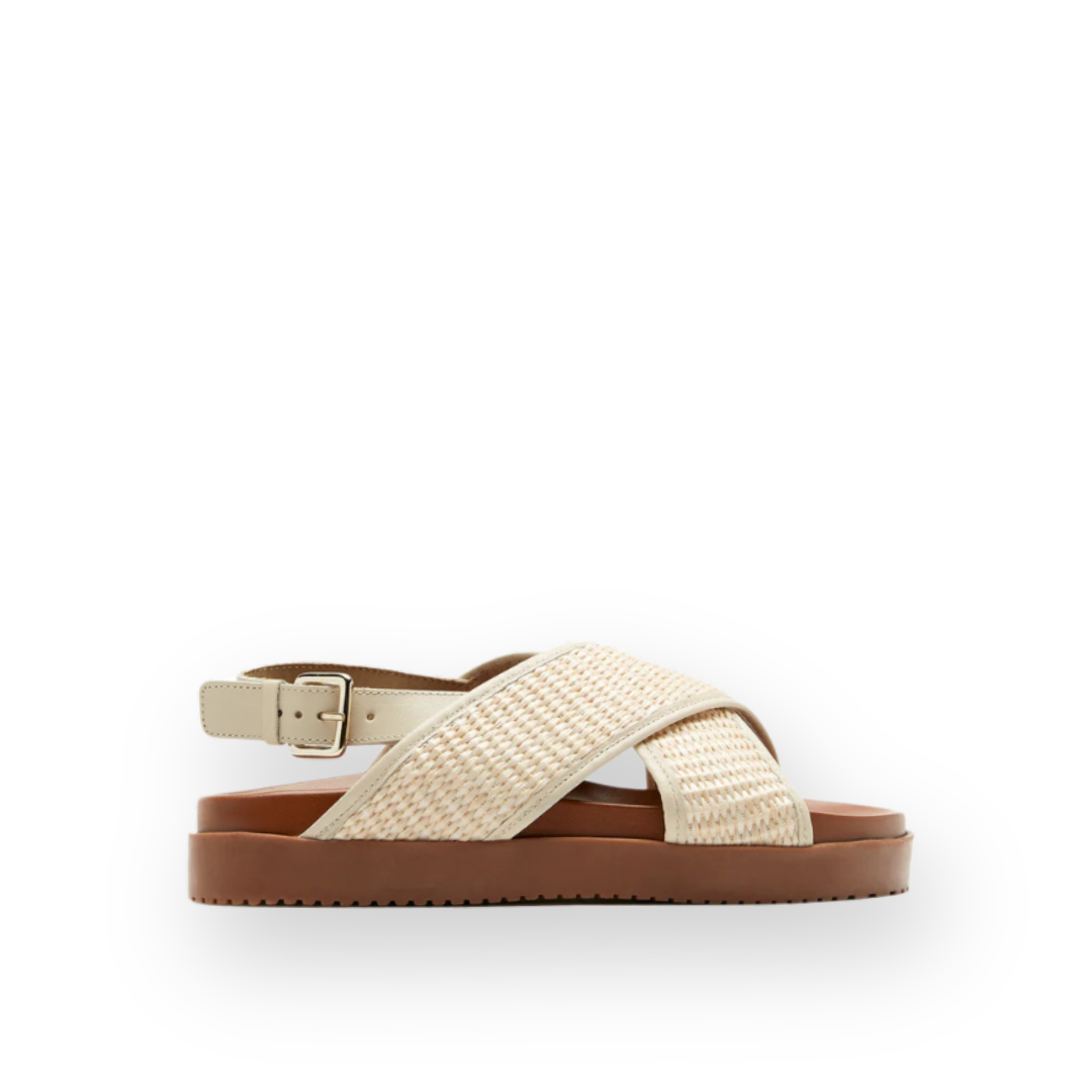 SISTER X SOEUR - AMARI SLINGBACK SANDAL IN NATURAL LEATHER