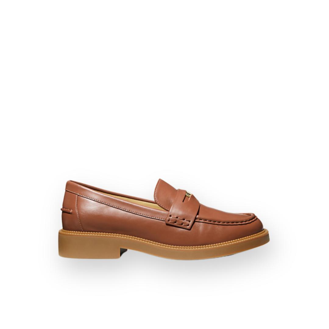 MICHAEL KORS - EDEN LOAFER IN LUGGAGE LEATHER