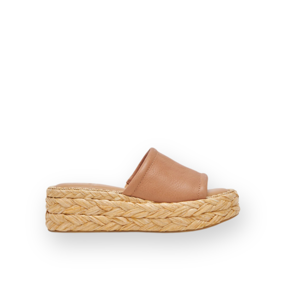 DOLCE VITA - CHAVI PLATFORM SANDAL IN TAN LEATHER