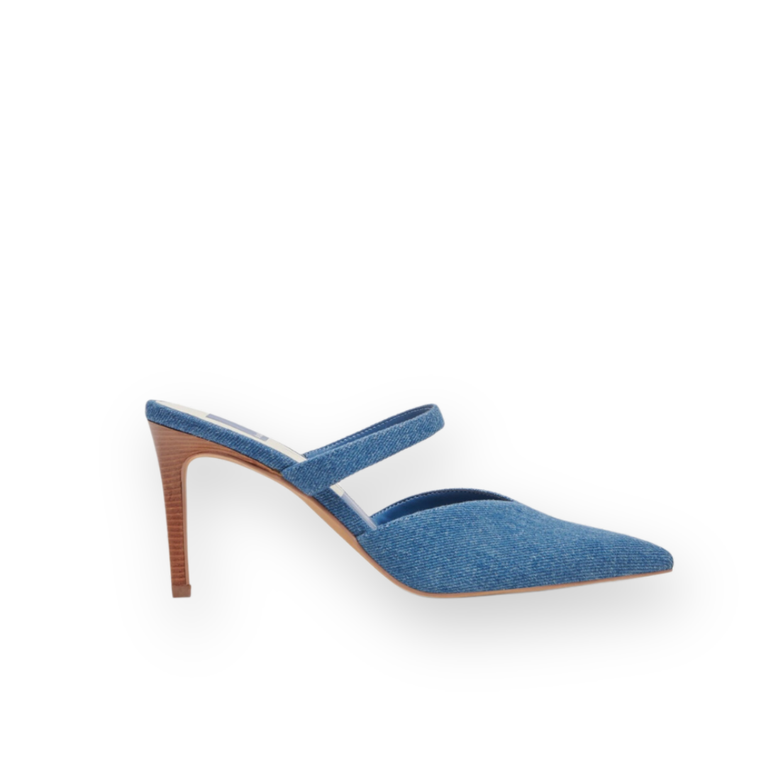 DOLCE VITA - KANIKA MULE PUMP IN BLUE DENIM TEXTILE