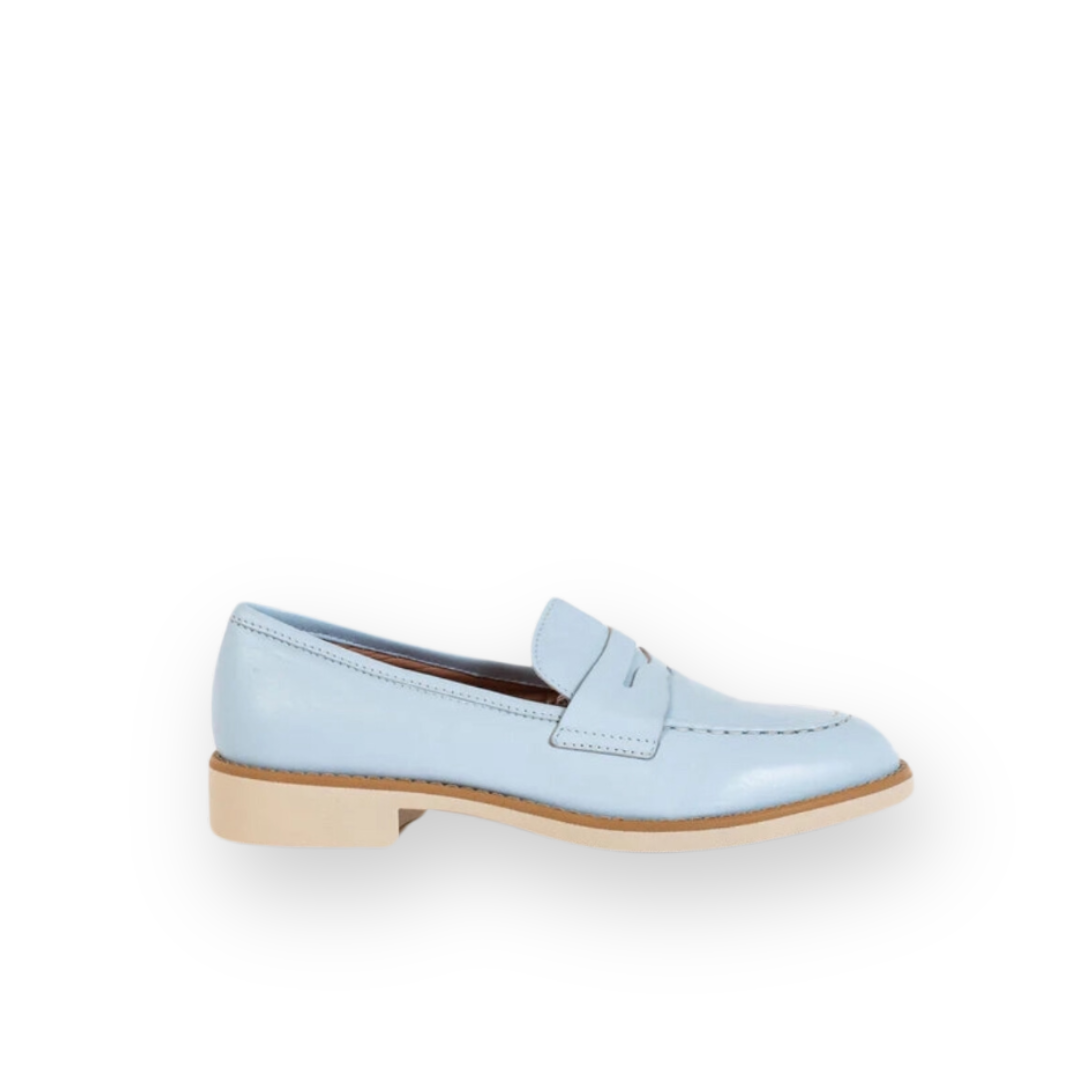 ATELIERS - TOLEDO LOAFER IN BABY BLUE LEATHER