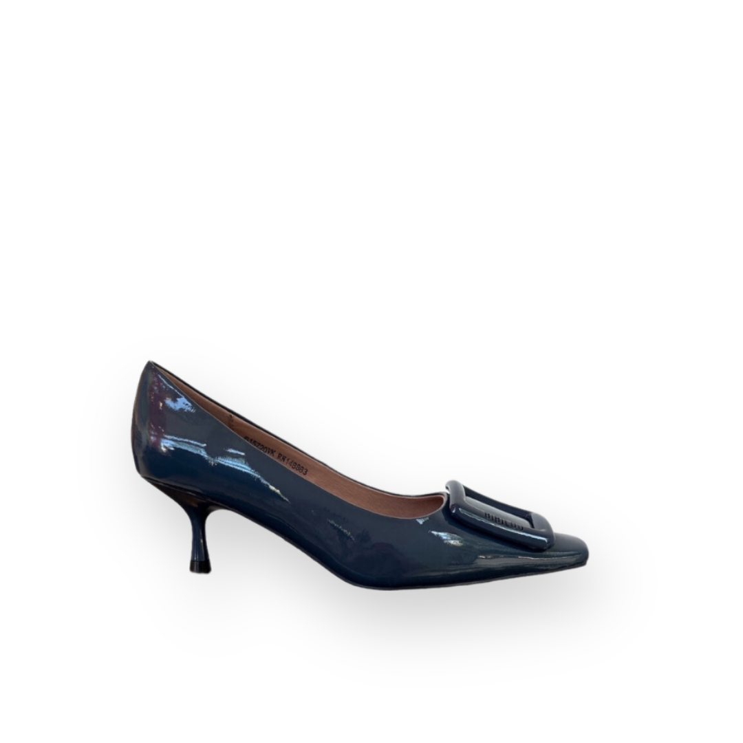 BIBI LOU - POZNAN PUMP IN DEMIN BLUE PATENT LEATHER