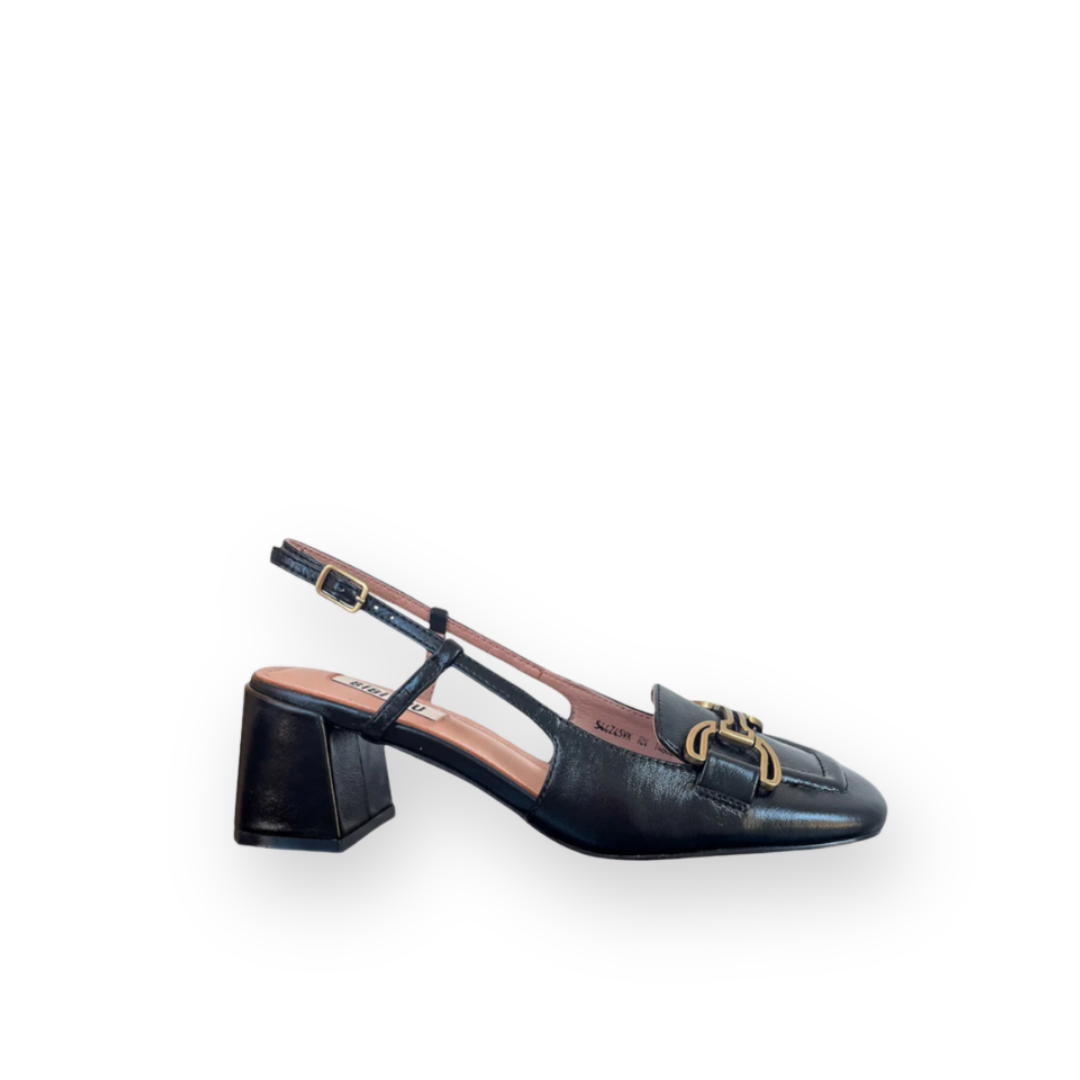 BIBI LOU - RENEE PUMP IN BLACK LEATHER