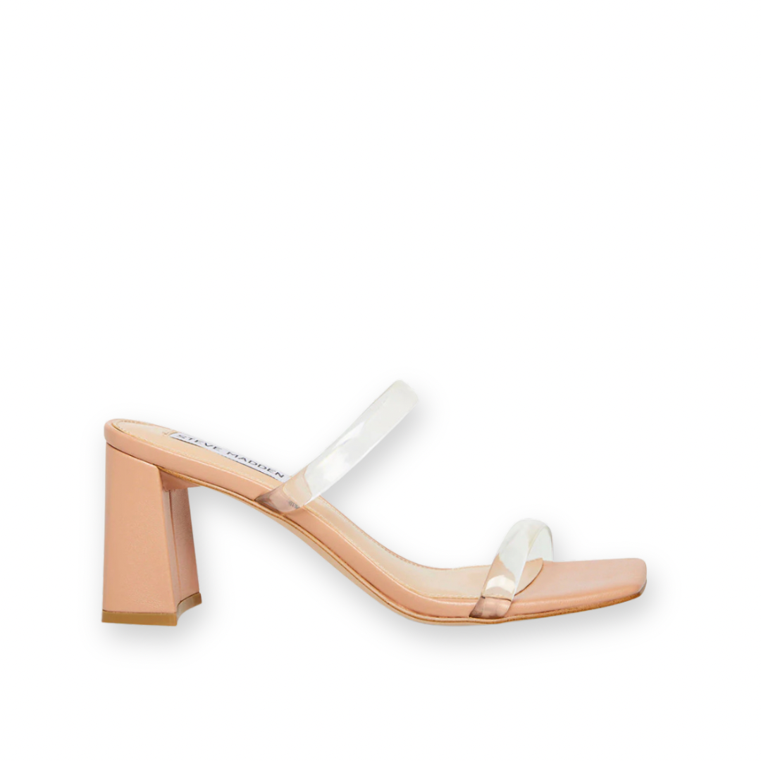 STEVE MADDEN - LILAH SANDAL IN CLEAR PLASTIC