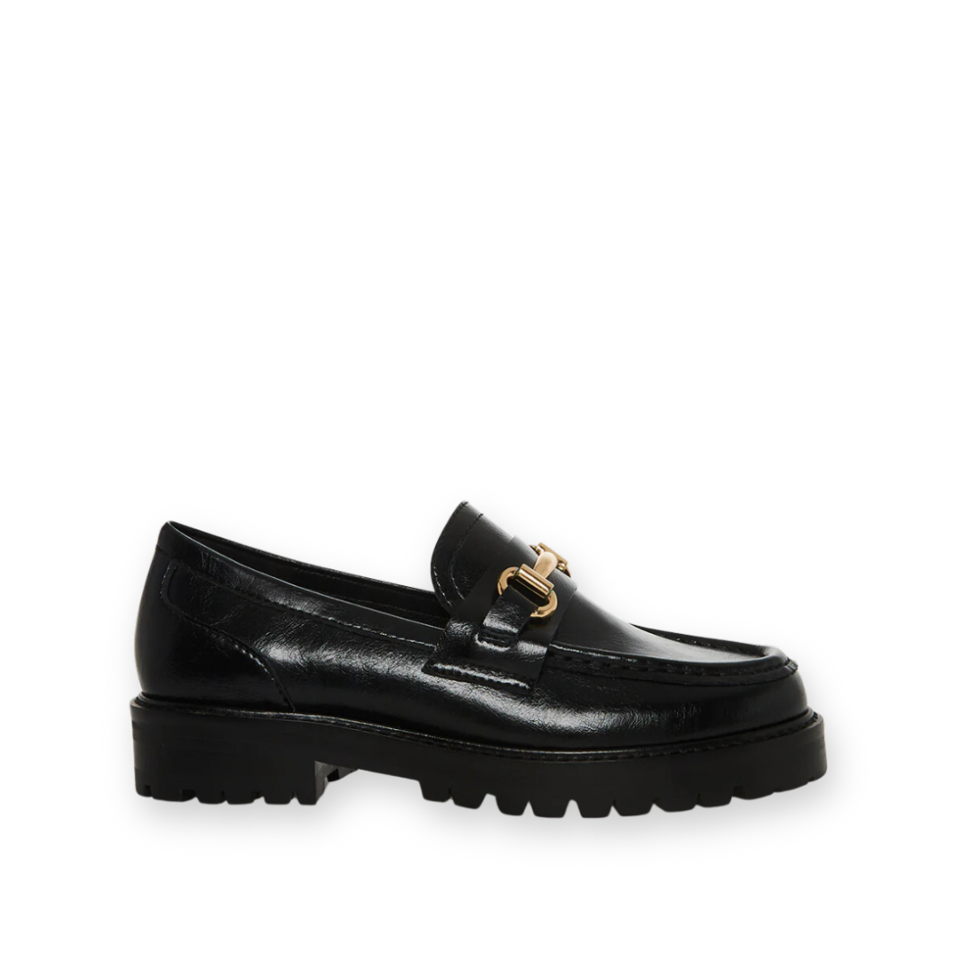 STEVE MADDEN - MISTOR LOAFER IN BLACK LEATHER