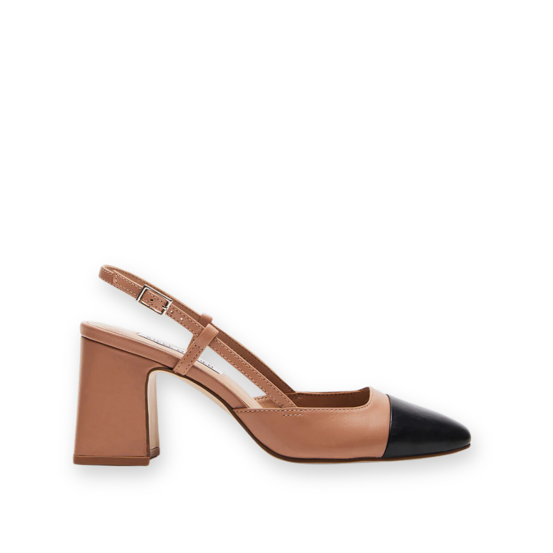 STEVE MADDEN - BECKA SLINGBACK PUMP IN TAN LEATHER