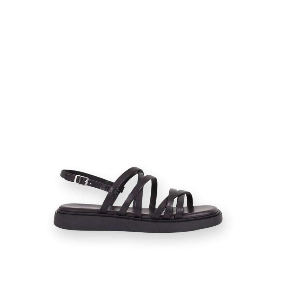 VAGABOND SHOEMAKERS- CONNIE STRAPPY SANDAL IN BLACK LEATHER