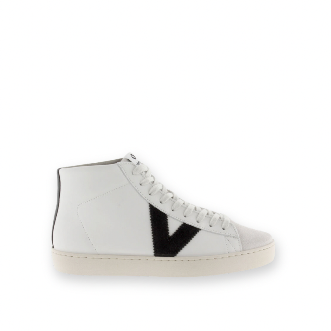 VICTORIA - BERLIN HI TOP SNEAKER 1126163 IN NEGRO LEATHER