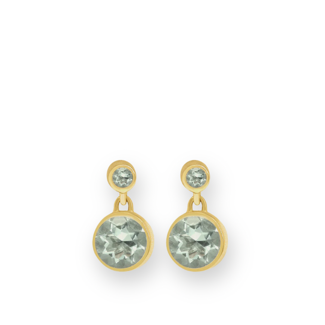 DEAN DAVIDSON - SIGNATURE DROPLET EARRINGS IN GREEN AMETHYST/GOLD