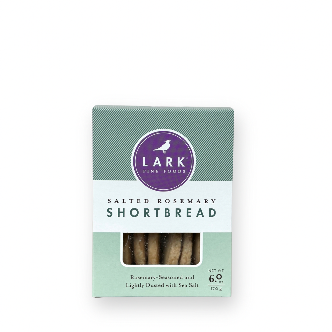 LARK FINE FOODS - SHORTBREAD COOKIES IN SALTED ROSEMARY - 6OZ