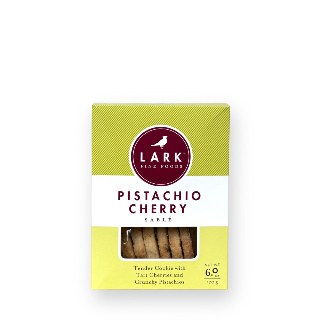 LARK FINE FOODS - SABLES IN PISTACHIO CHERRY - 6OZ