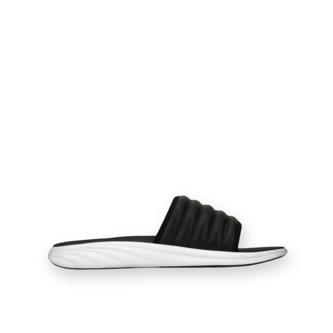 OLUKAI - KOMO SLIDE SANDAL IN BLACK LEATHER