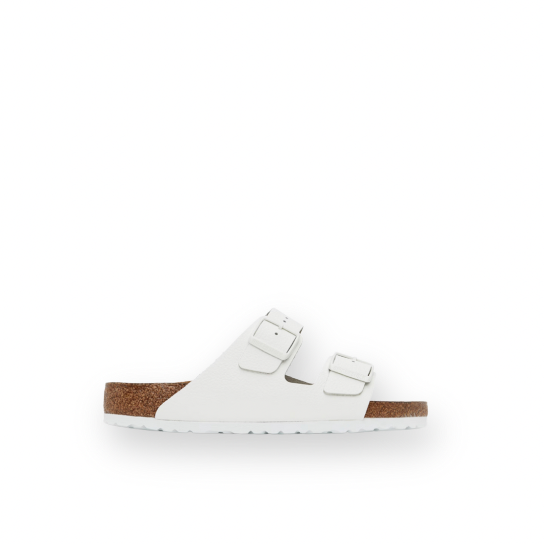 BIRKENSTOCK - ARIZONA SOFT FOOTBED SANDAL IN WHITE LEATHER