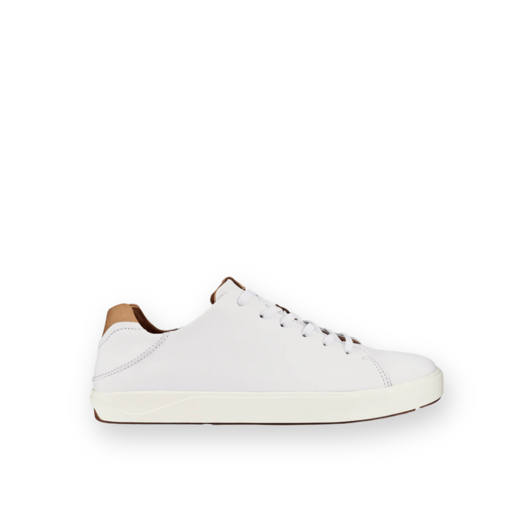 OLUKAI - LAE'AHI LI'ILI SNEAKER IN BRIGHT WHITE LEATHER