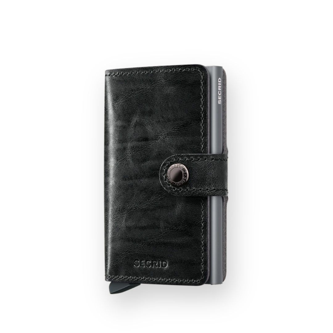 SECRID - MINIWALLET IN DUTCH MARTIN GREY LEATHER