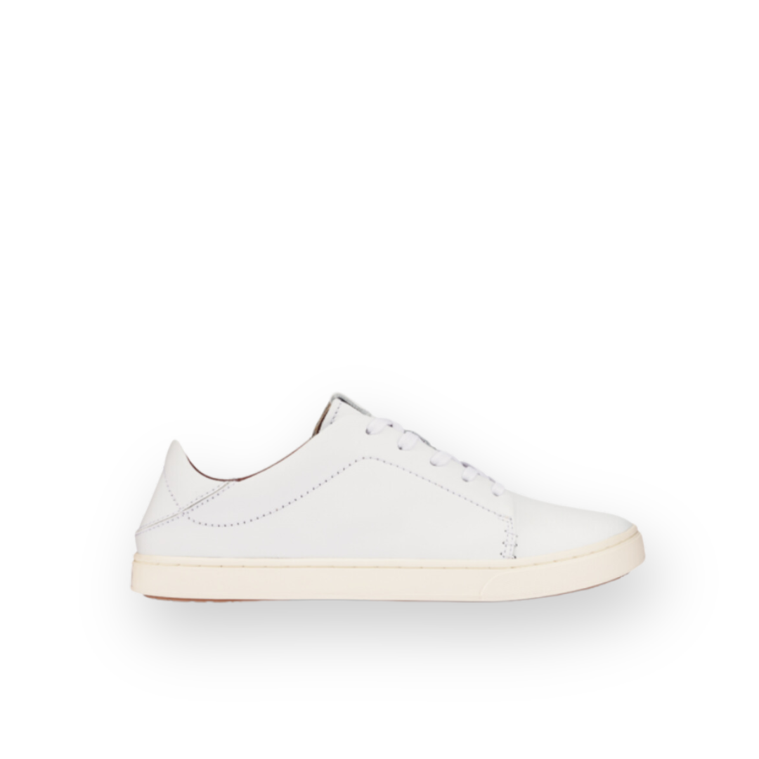 OLUKAI - PEHUEA LI'ILI SNEAKER IN WHITE LEATHER