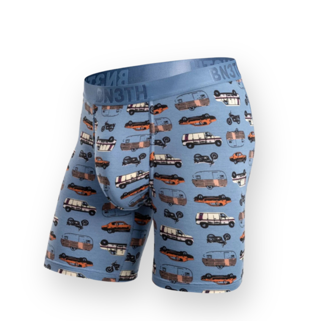 BN3TH - CLASSIC BOXER BRIEF PRINT IN ON THE ROAD - FOG