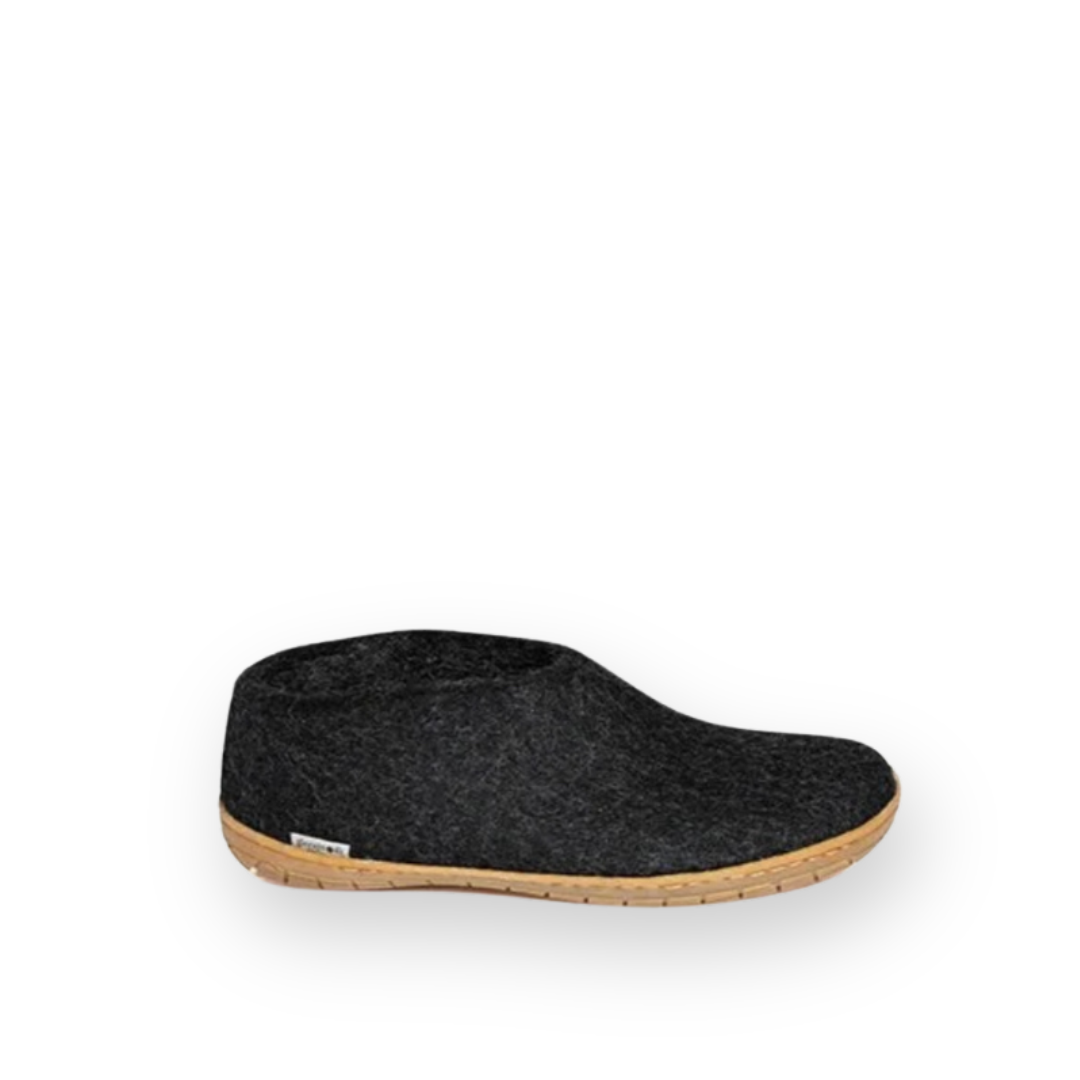 GLERUPS - SHOE RUBBER SOLE IN CHARCOAL WOOL