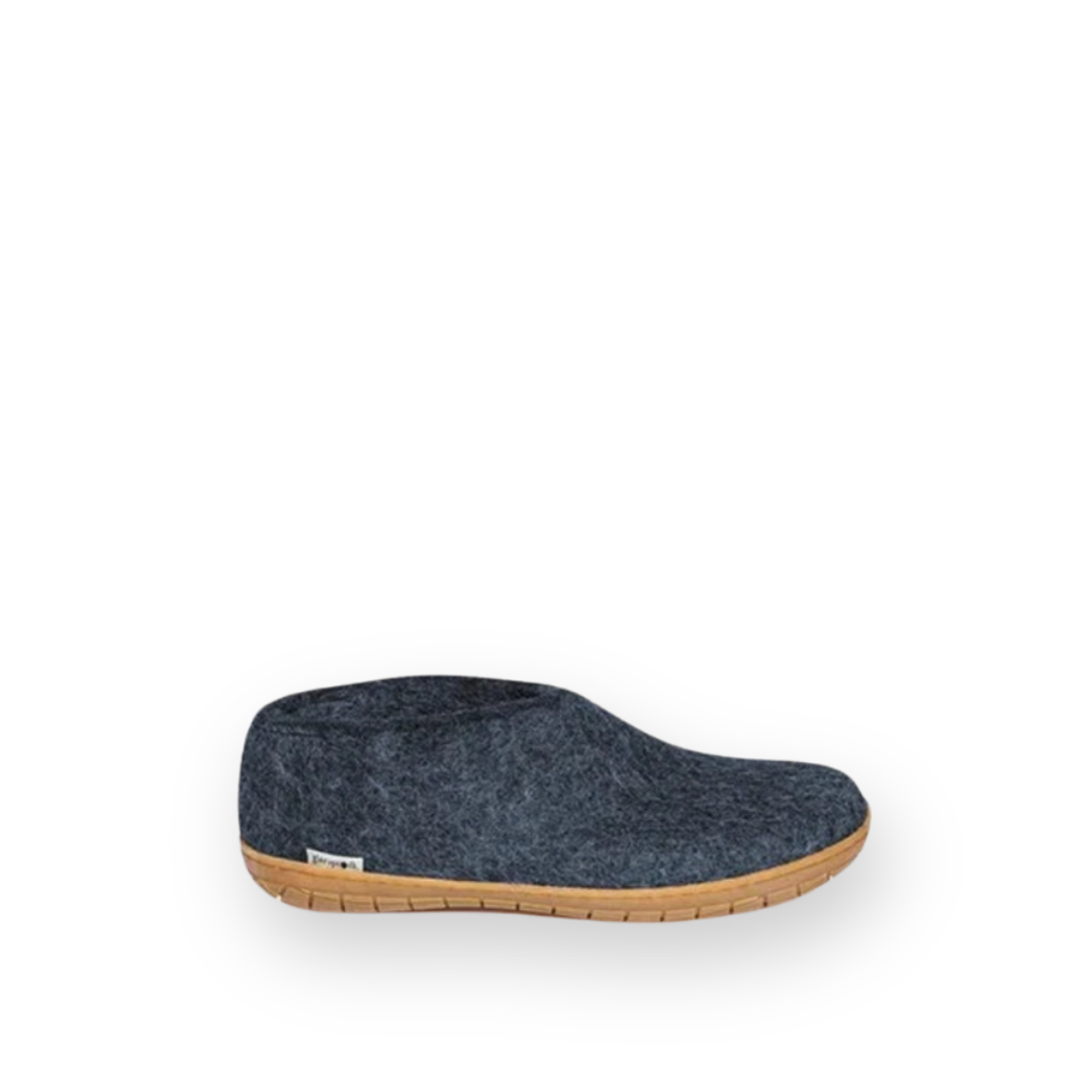 GLERUPS - SHOE RUBBER SOLE IN DENIM WOOL