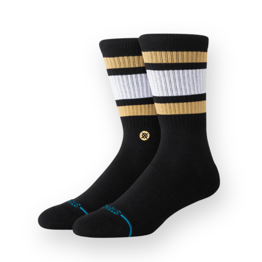 STANCE - BOYD CREW SOCK IN BLACK/BROWN