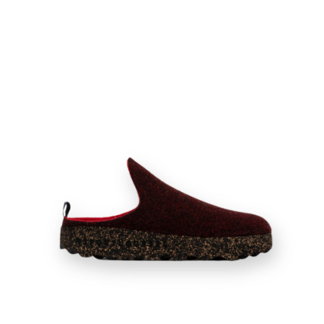 ASPORTUGUESAS - WOMEN'S COME MULE IN MERLOT WOOL