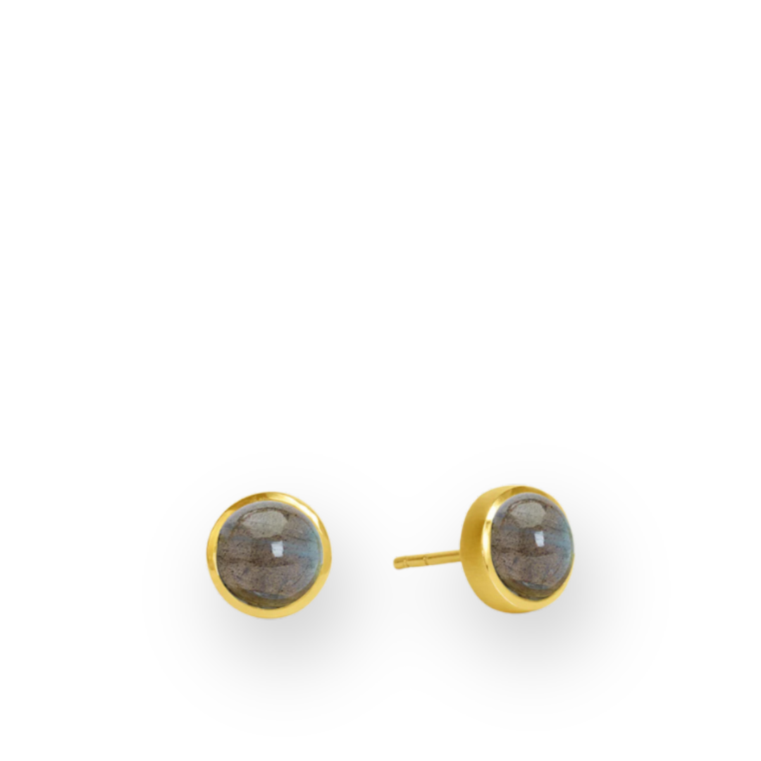 DEAN DAVIDSON - FORM MIDI KNOCKOUT STUDS IN LABRADORITE/GOLD