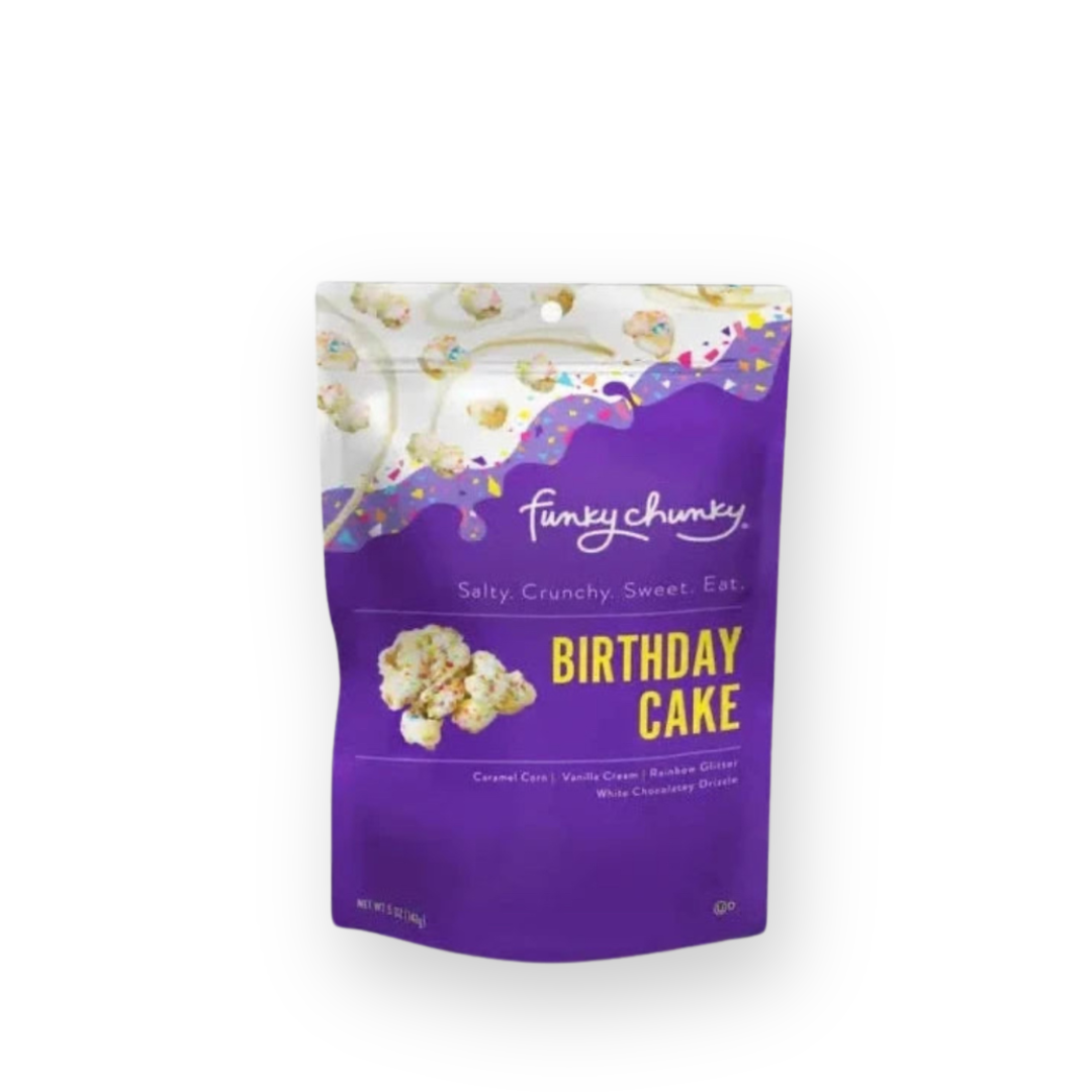 FUNKY CHUNKY - GOURMET POPCORN IN BIRTHDAY CAKE - 5OZ