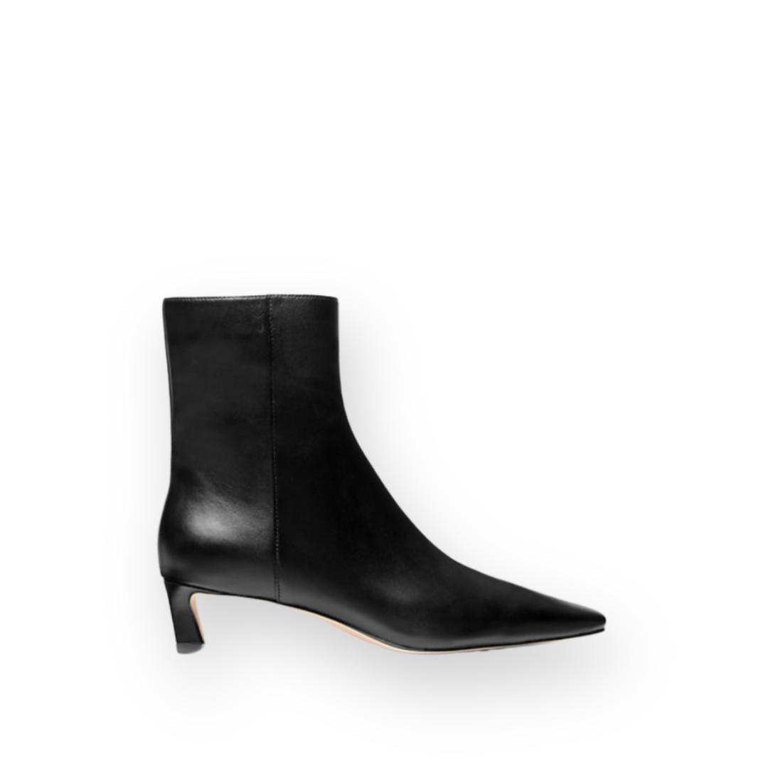 MICHAEL KORS - COSMO KITTEN BOOTIE IN BLACK LEATHER