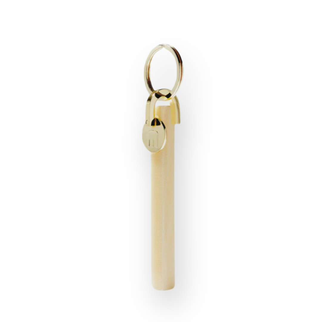 MACHETE - BAR KEYCHAIN IN CREAM DOT - SILVER HARDWARE