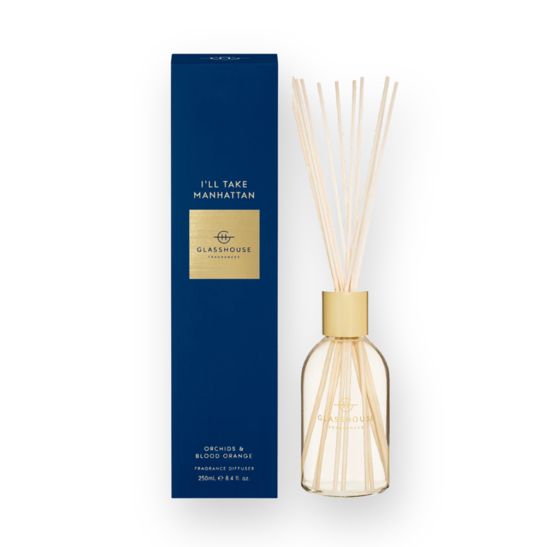 GLASSHOUSE FRAGRANCES - FRAGRANCE DIFFUSER IN I'LL TAKE MANHATTAN