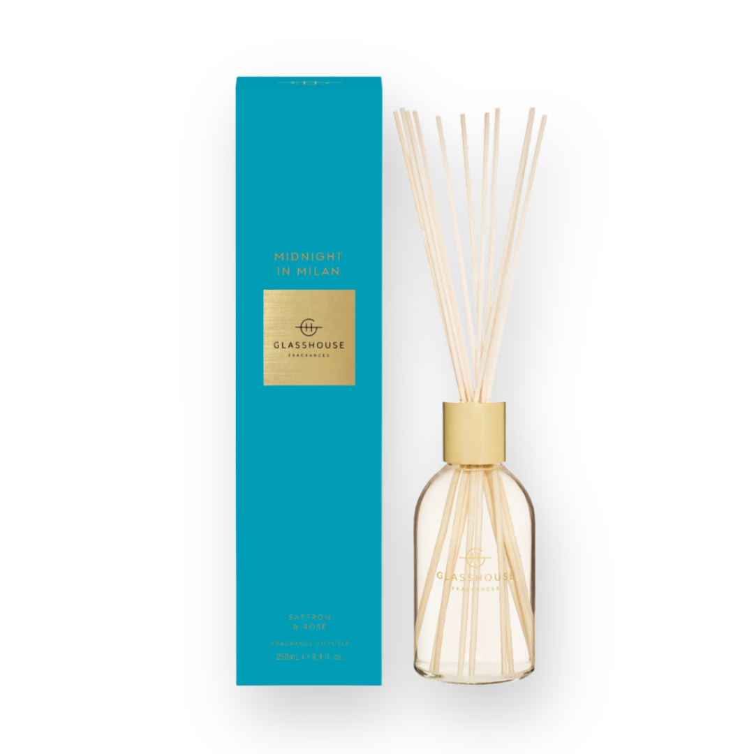 GLASSHOUSE FRAGRANCES - FRAGRANCE DIFFUSER IN MIDNIGHT IN MILAN