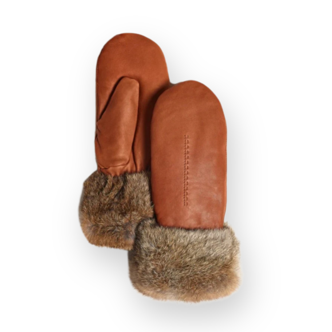 BRUME - WOMEN'S VICTORIA MITT IN CAMEL LEATHER