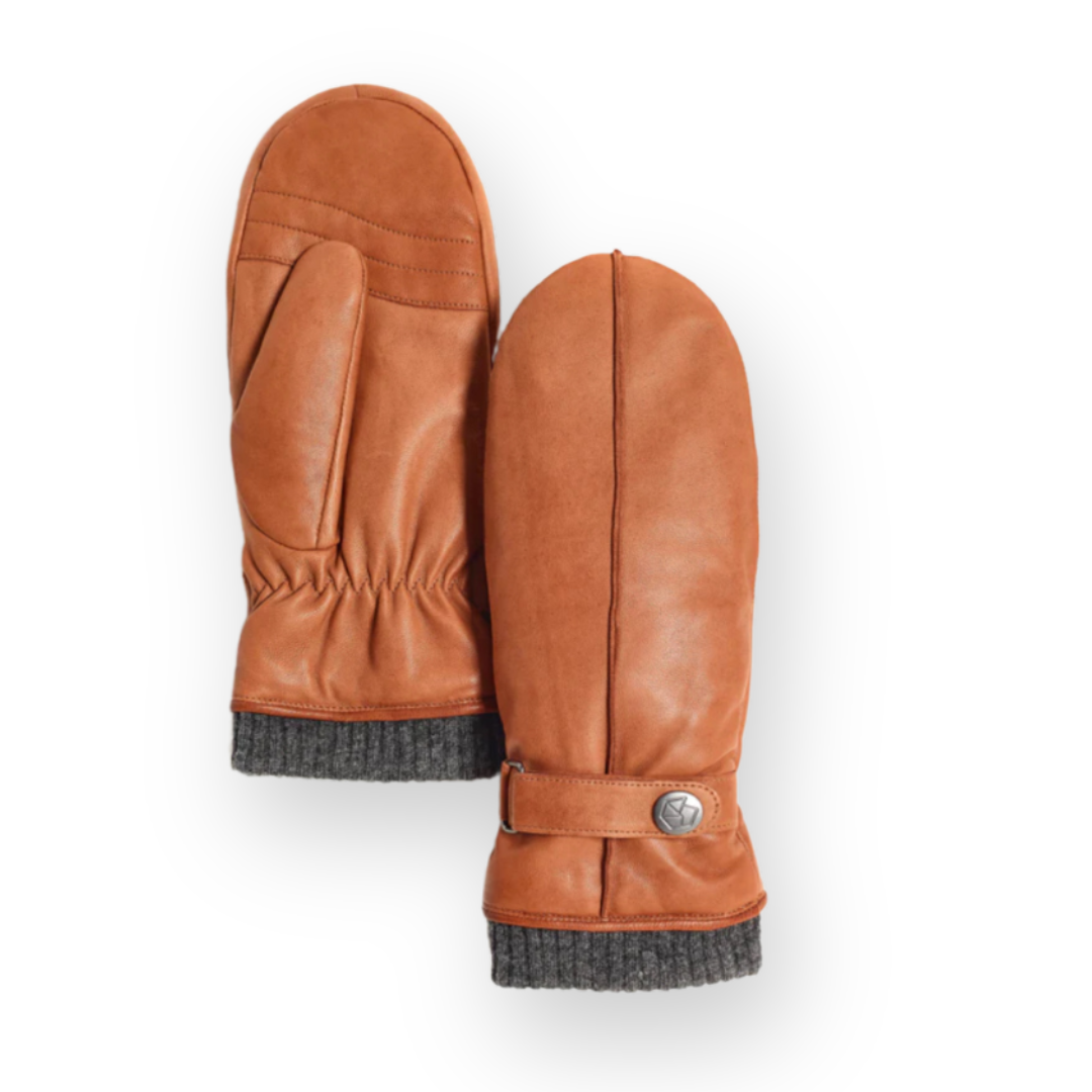 BRUME - WOMEN'S BROMONT MITT IN CAMEL LEATHER