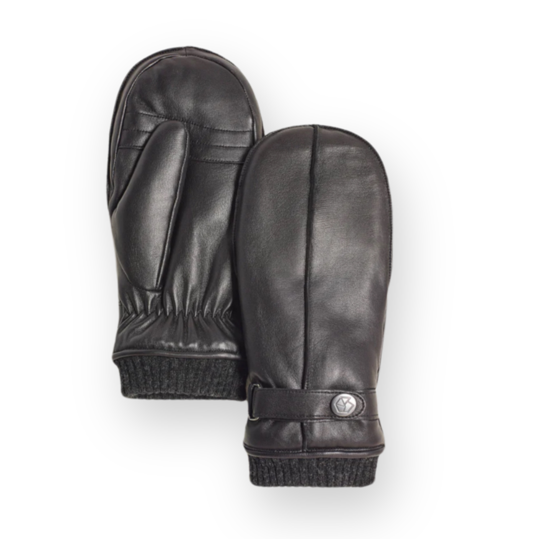 BRUME - WOMEN'S BROMONT MITT IN BLACK LEATHER