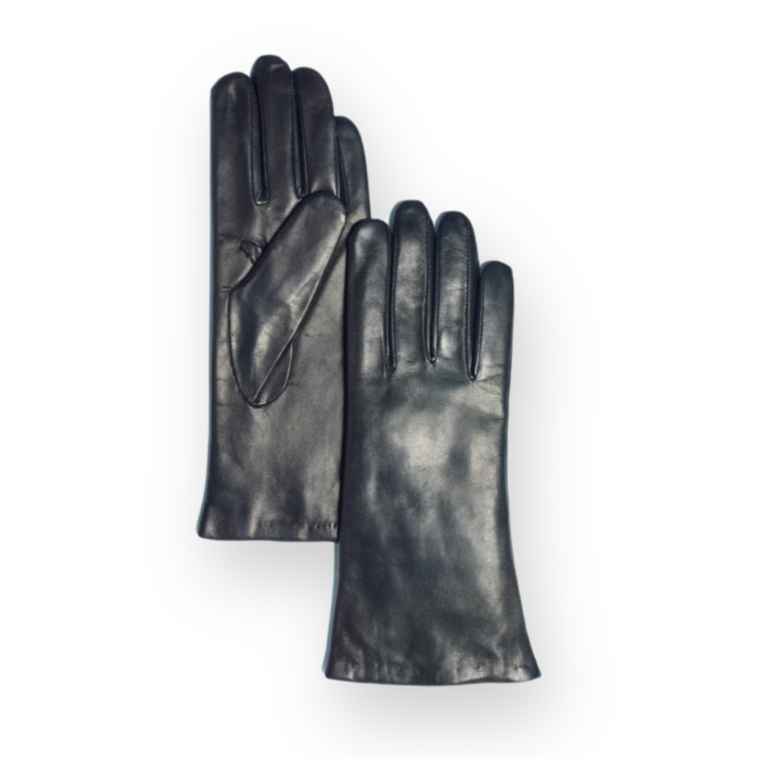 BRUME - WOMEN'S SYDNEY GLOVE IN BLACK LEATHER