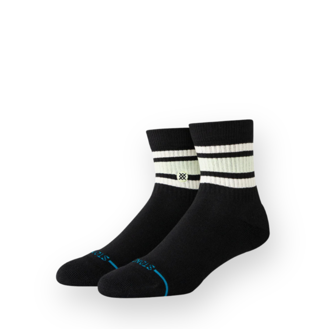 STANCE - BOYD QUARTER CREW SOCK IN BLACK