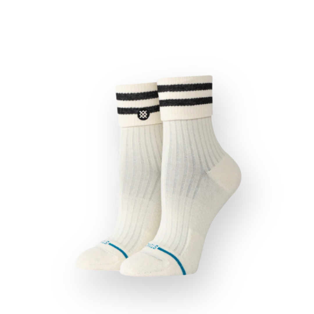 STANCE - WOMEN'S ROLL CUFF QUARTER SOCK IN CANVAS