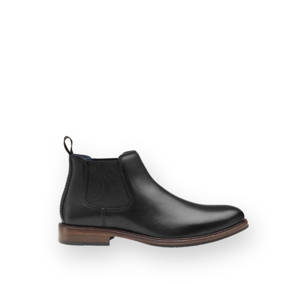 JOHNSTON & MURPHY - RALEIGH CHELSEA BOOT IN BLACK LEATHER