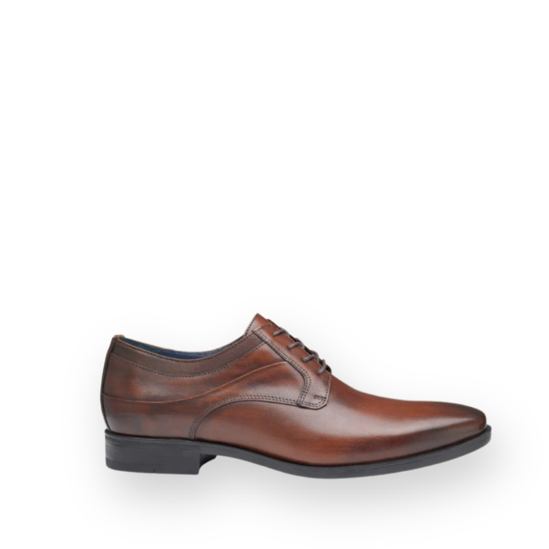 JOHNSTON & MURPHY - GIBBONS LACE UP IN MAHOGANY LEATHER