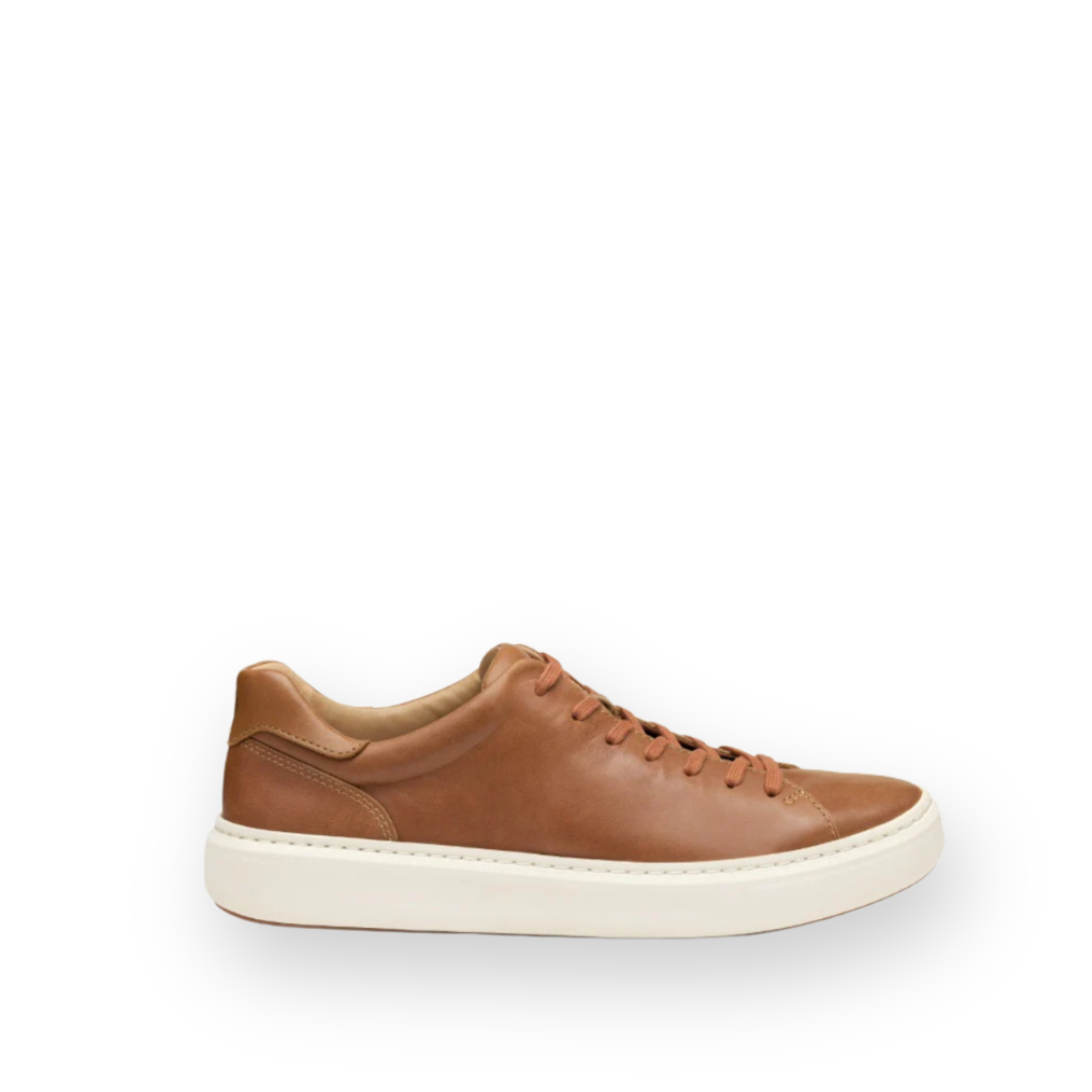 JOHNSTON & MURPHY - ANDERS LACE UP SNEAKER IN TAN LEATHER