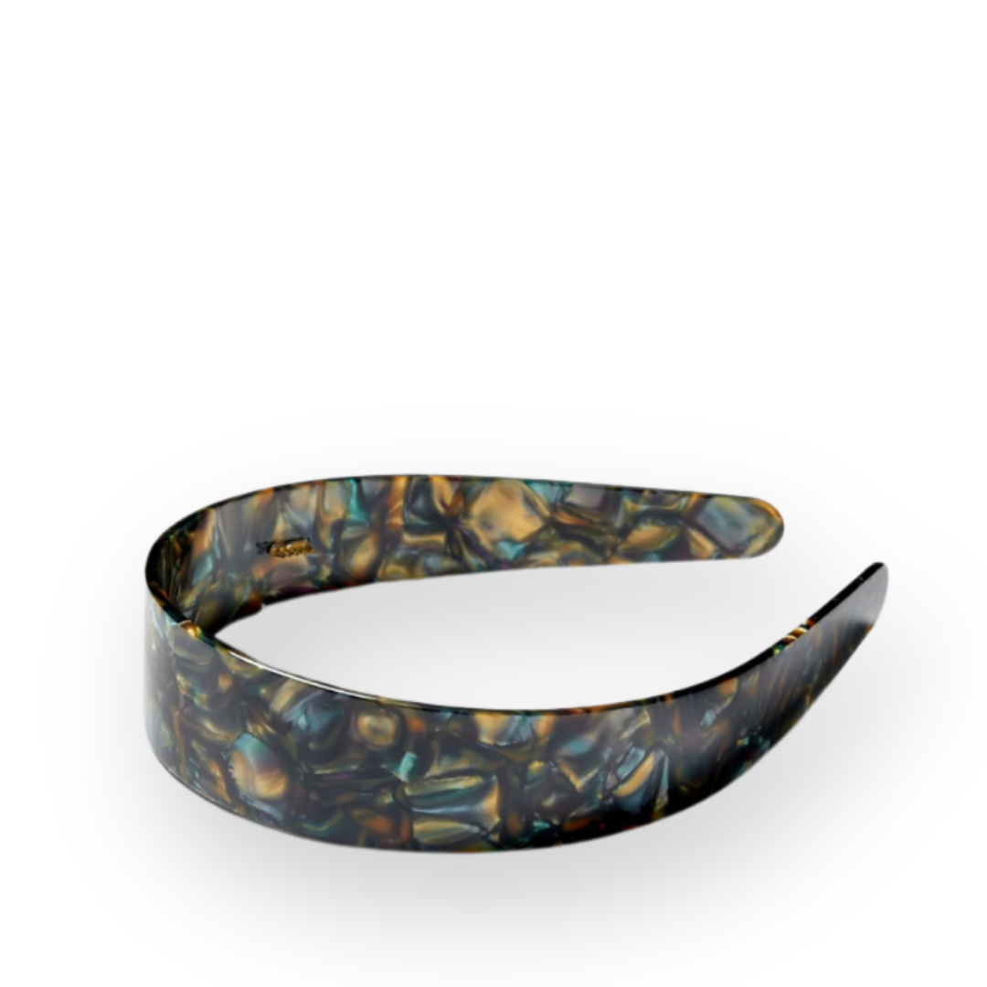 MACHETE - WIDE HEADBAND IN MIDNIGHT HORN