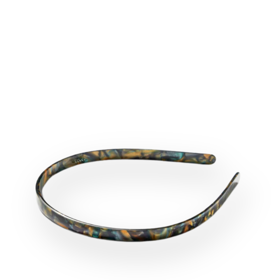 MACHETE - ULTRALIGHT THIN HEADBAND IN GREEN TORTOISE