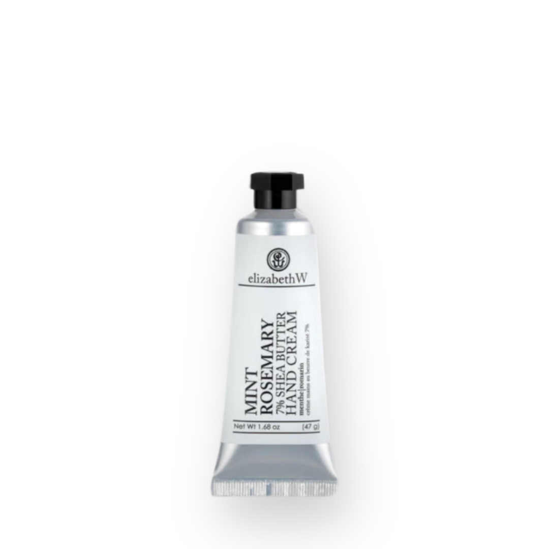 ELIZABETH W - MINI HAND CREAM IN MINT ROSEMARY - WHITE